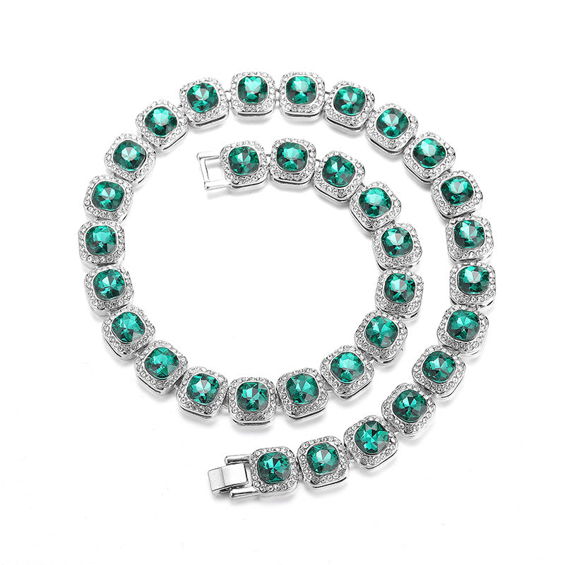 Emerald Rock Cugar Circular Diamond Chain