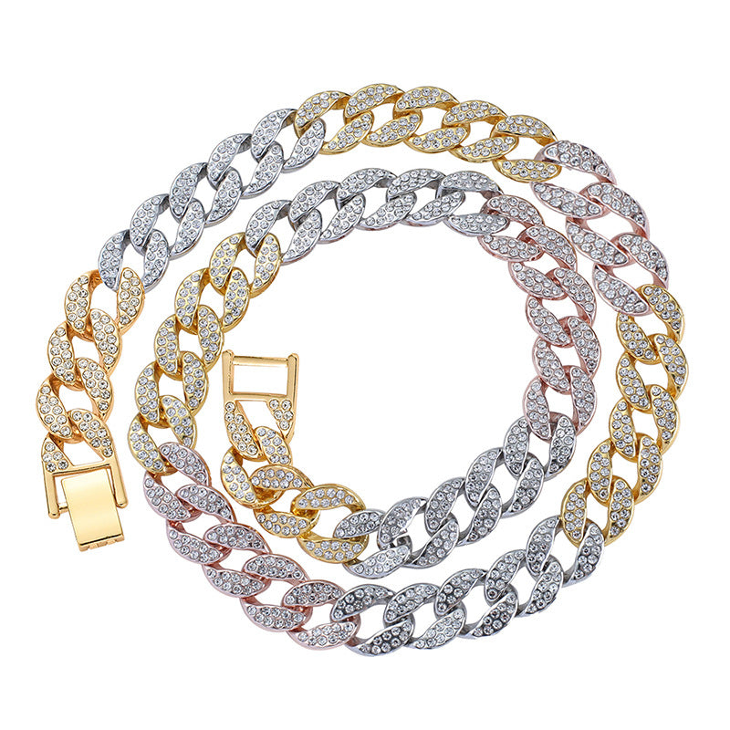 Colorful Metal Cuban Chain Bracelet