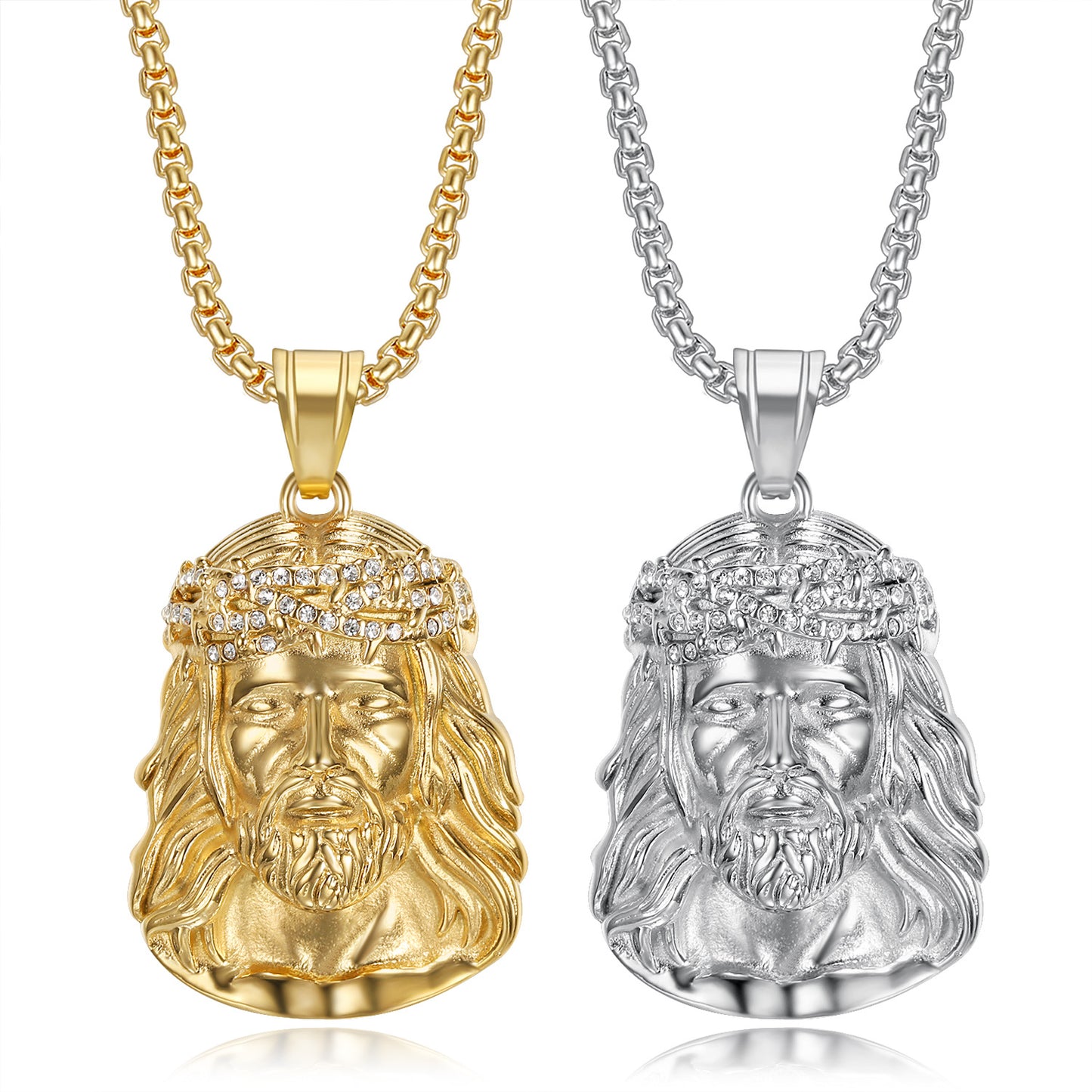 Holy Father Jesus Pendant Necklace