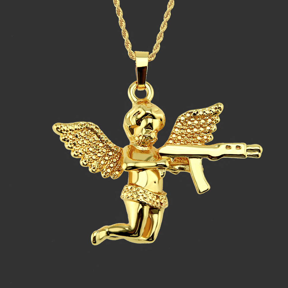 Revenge Angel Cupid Pendant Necklace