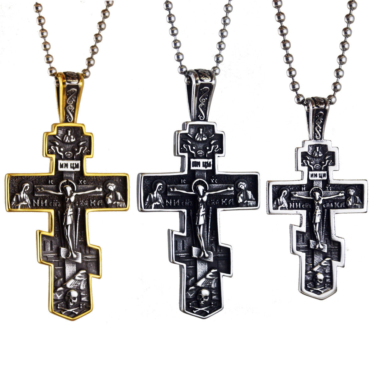 Retro Cross Pendant Necklace