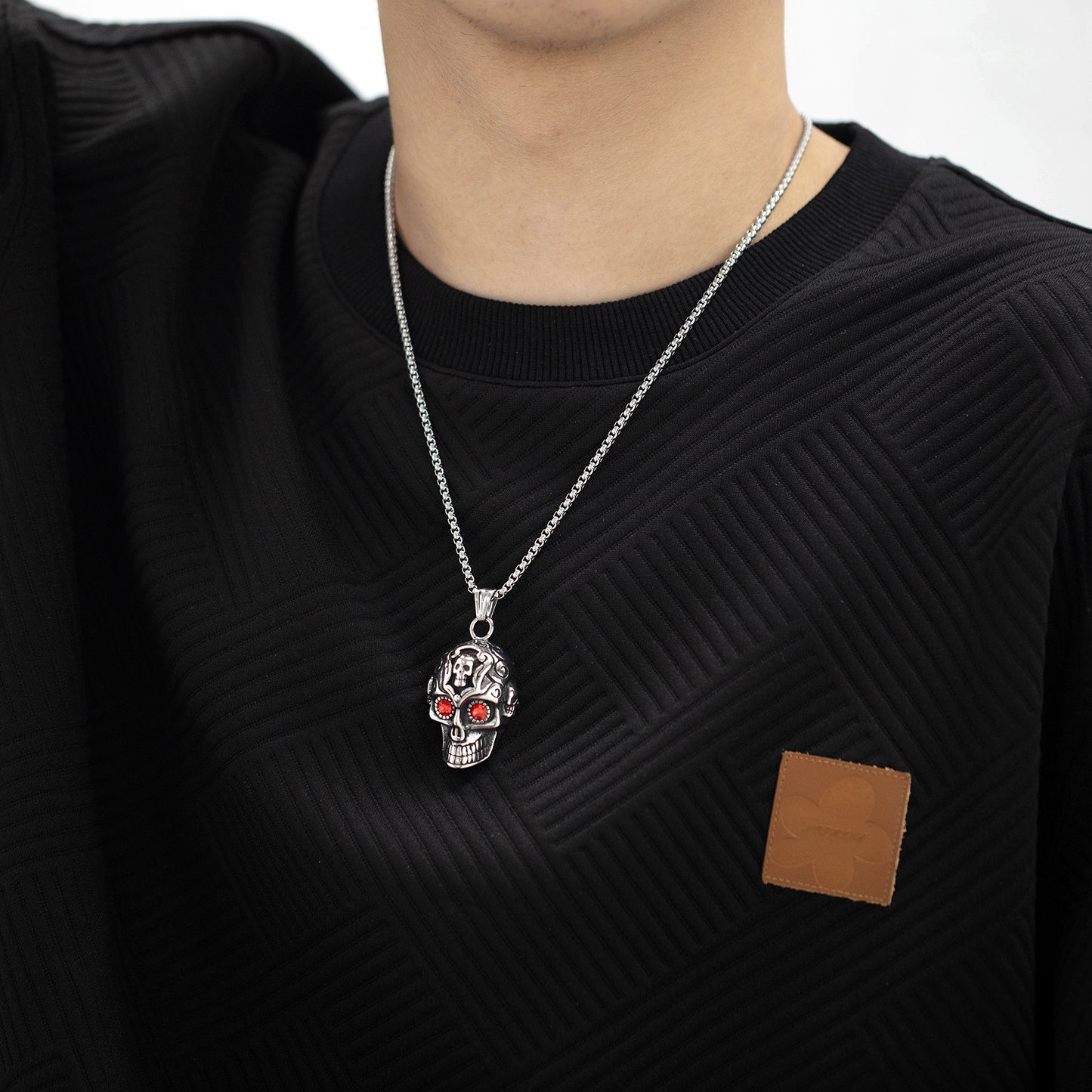 Demon Skull Pendant Necklace