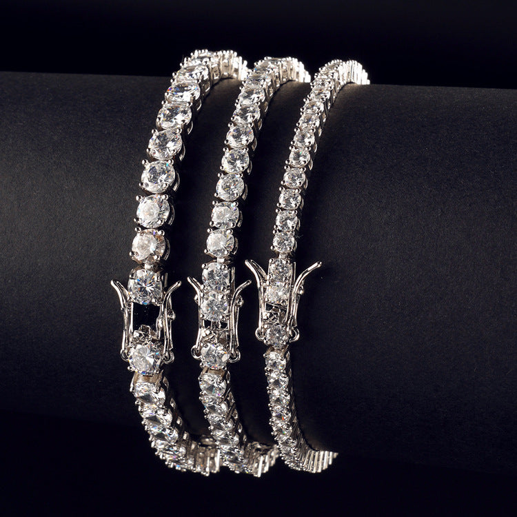 5mm Gold Single row of Tennis Bracelet