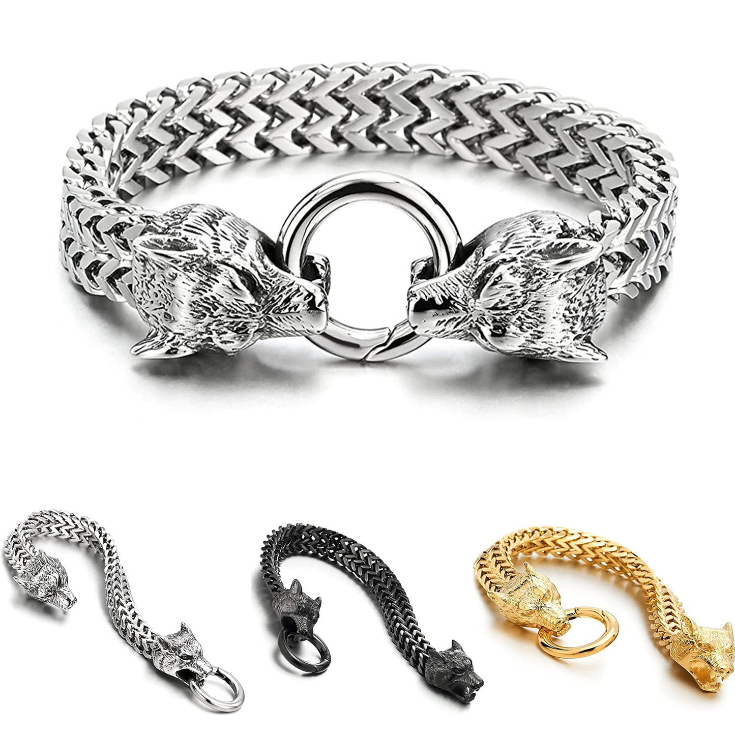 Fenrir Mesh Chain Cuban Bracelet