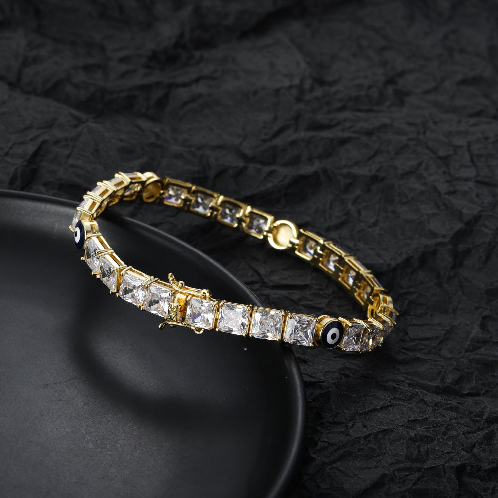 Silver Tennis Bracelet men's vermiculite bracelet 7in