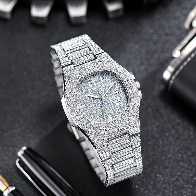 Full Diamond Steel Belt Quartz Watches