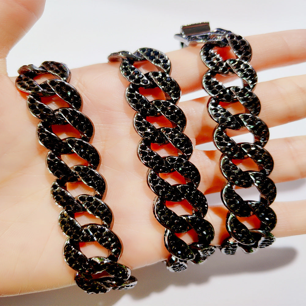 Black Full Drill Cuban Chain
