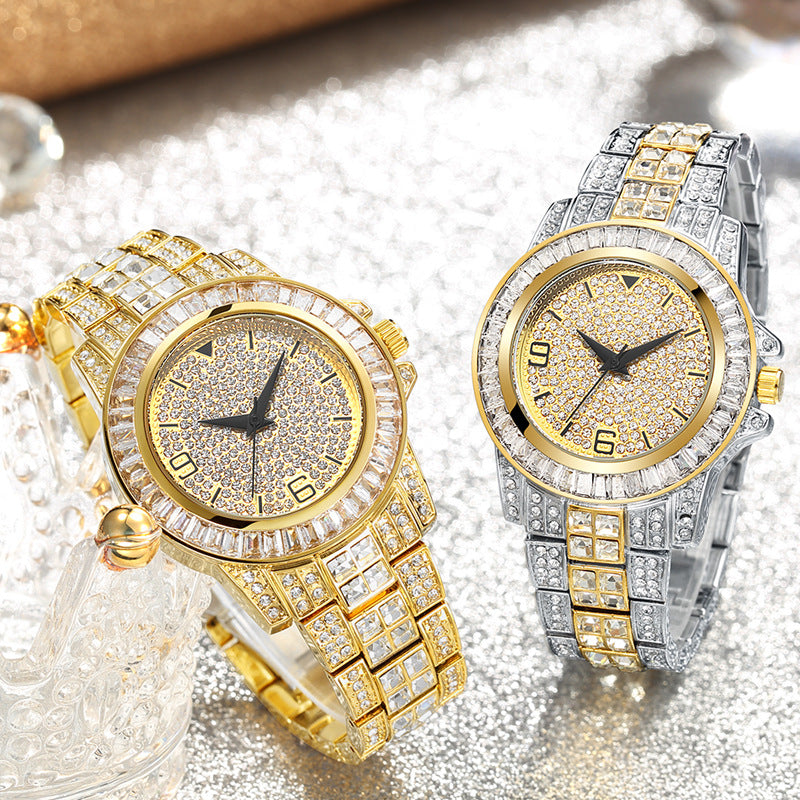 Rhinestone Waterproof Quartz Full Diamond Watch