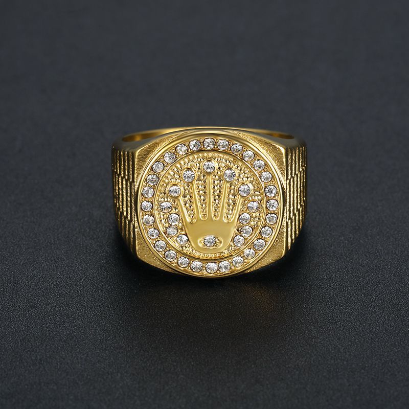 Hamsa Triple Bead Diamond Designed Ring