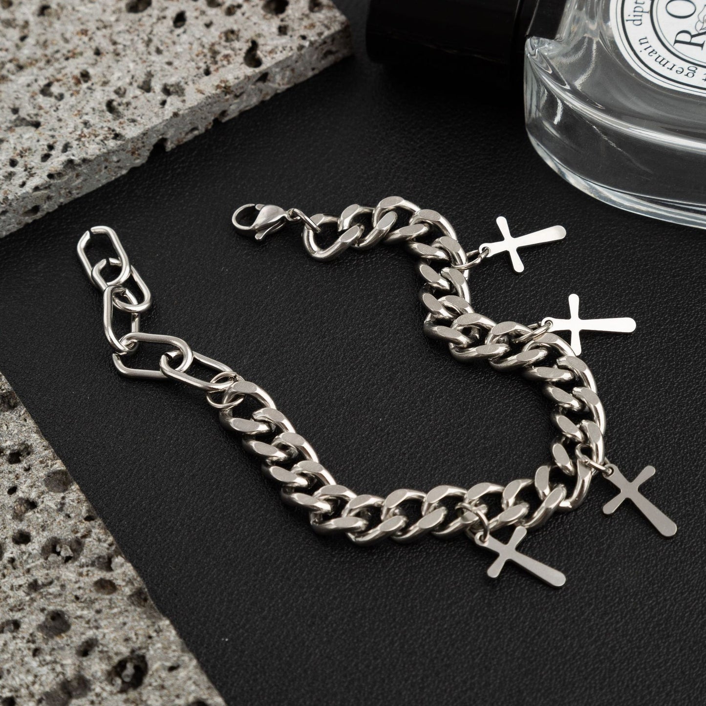 Cross Cuban Bracelet Hip-Hop