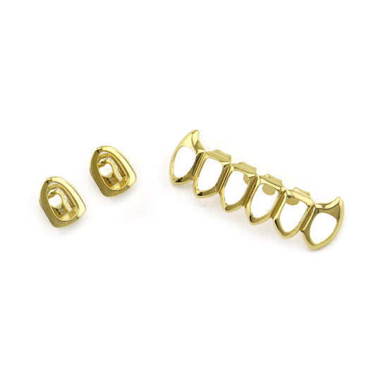Gold-Plated Vampire Fang Hip Hop Braces