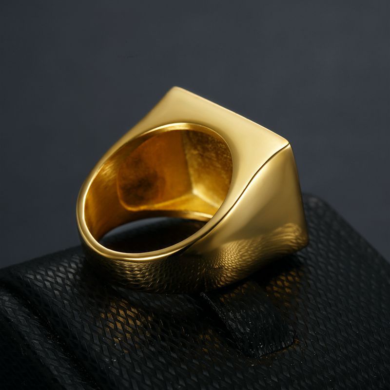 Gold-Plated Dinner men's Diamond ring