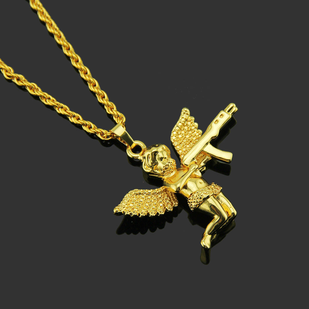 Revenge Angel Cupid Pendant Necklace
