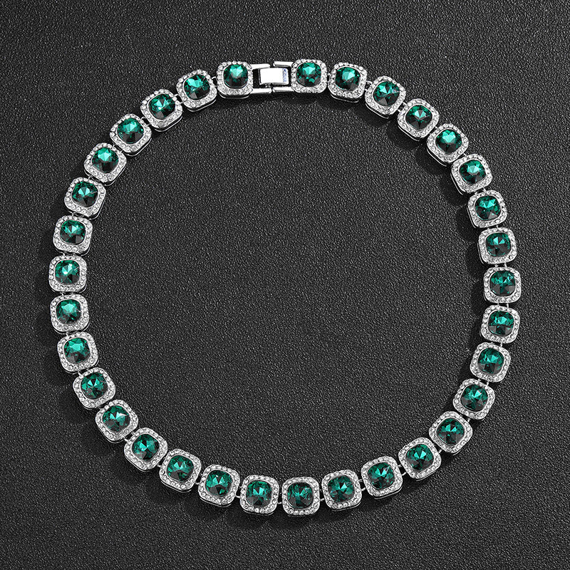 Emerald Rock Cugar Circular Diamond Chain