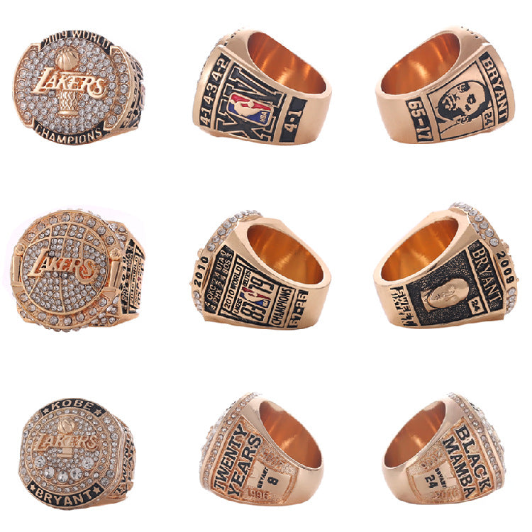 Lakers Kobe Championship and Retirement Designed Rings