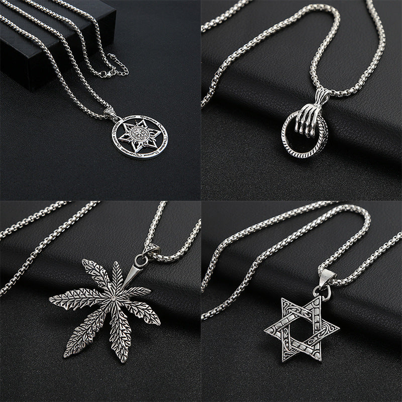 Stainless Steel Necklace with Various Pendants