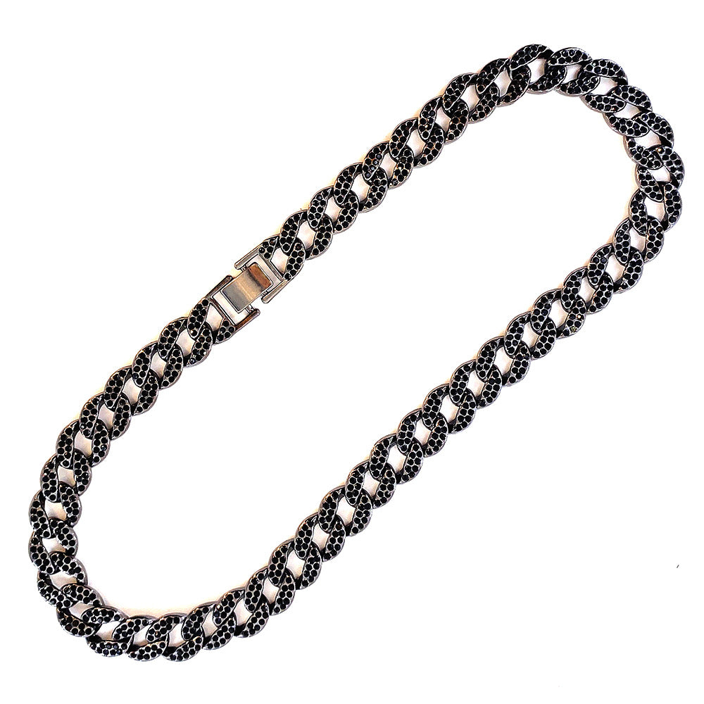 Black Full Drill Cuban Chain