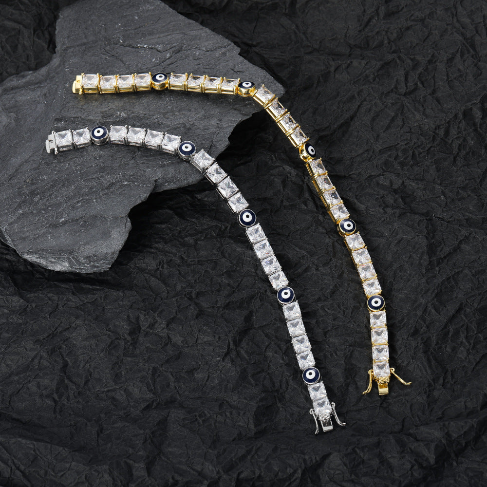 Silver Tennis Bracelet men's vermiculite bracelet 7in