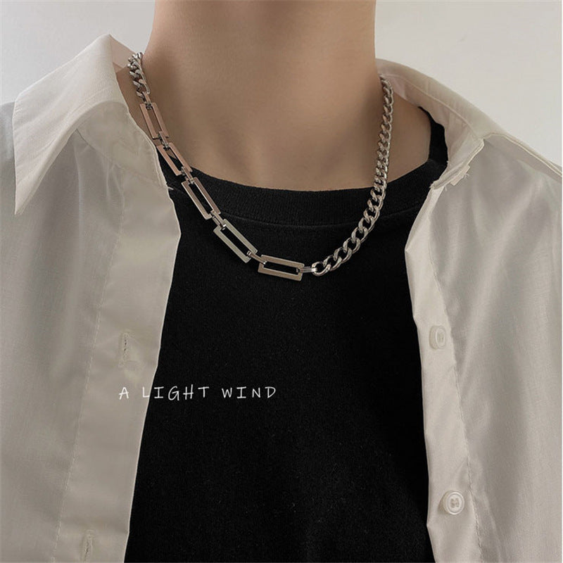 Titanium Steel Color Figaro Chain