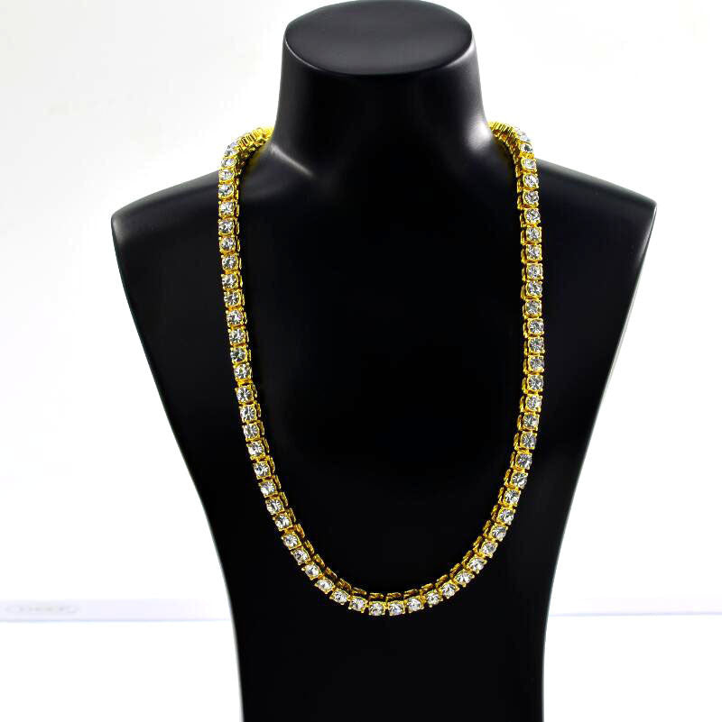 Hip -hop Full Drill Single Row Tennis Chain