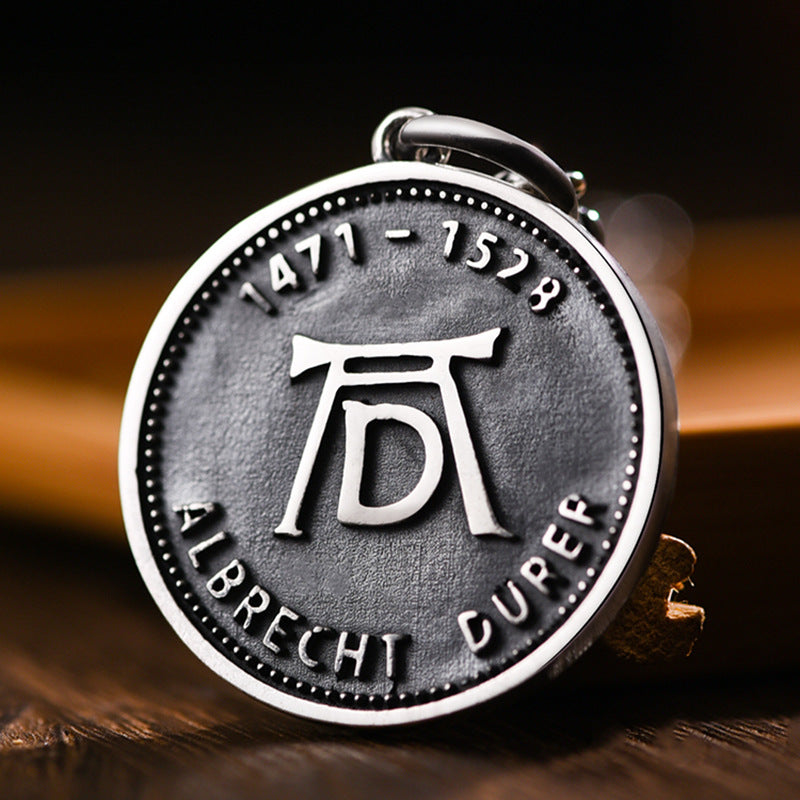 Prayer Hand Coin Pendant Necklace