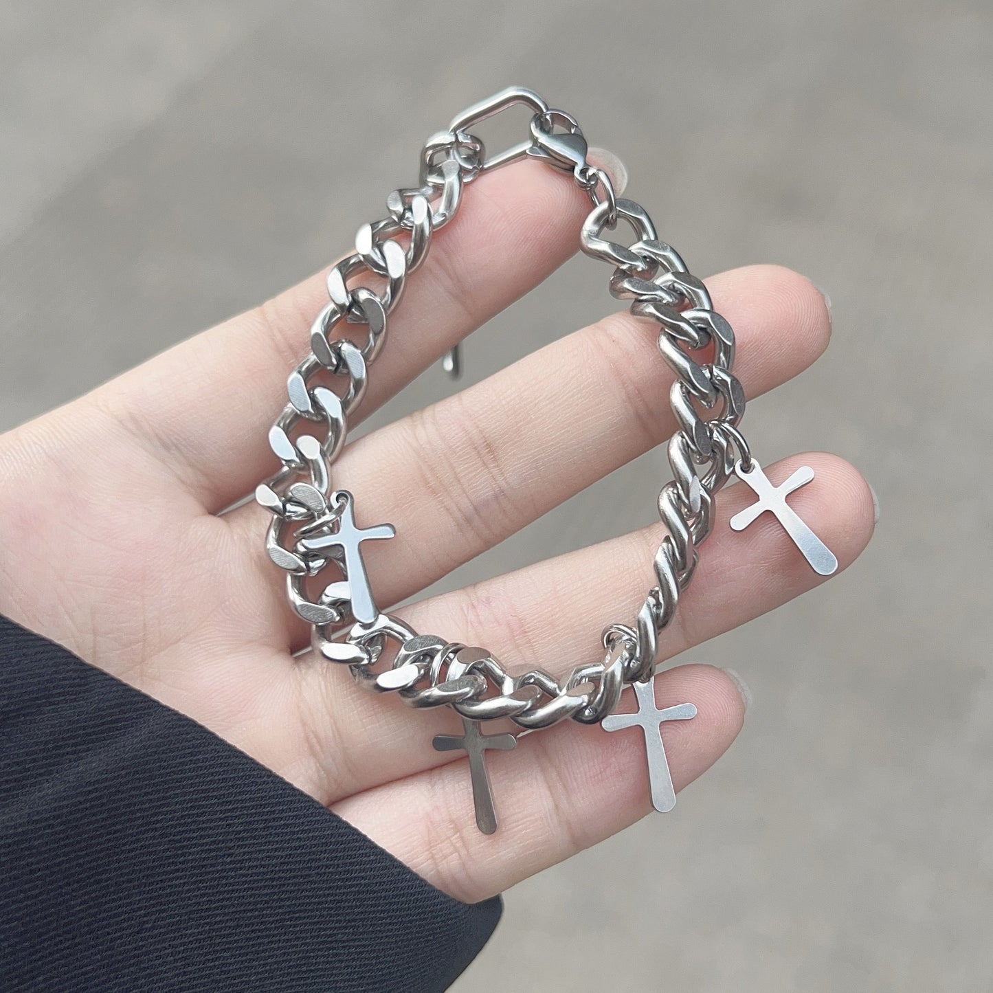 Cross Cuban Bracelet Hip-Hop