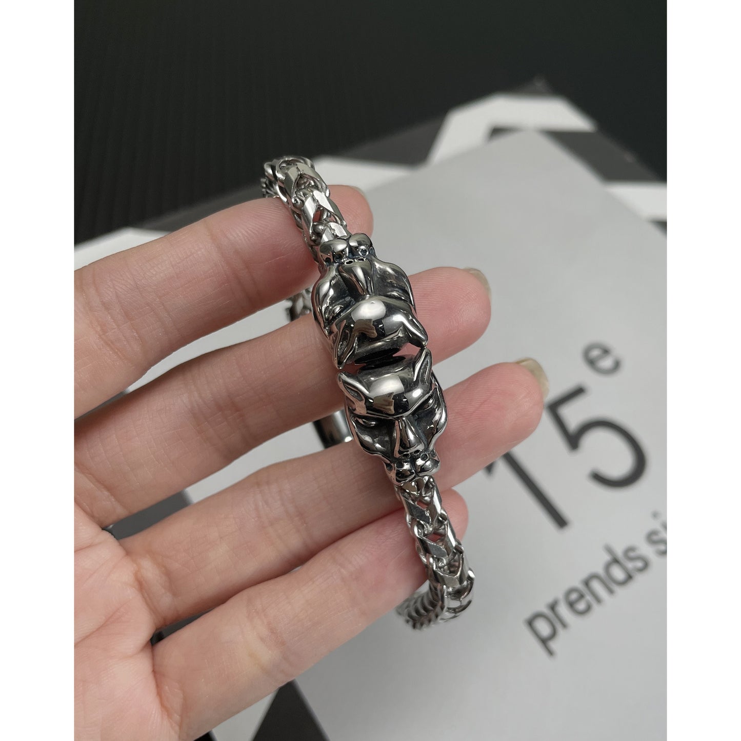 Double Tiger Head Cuban Bracelet