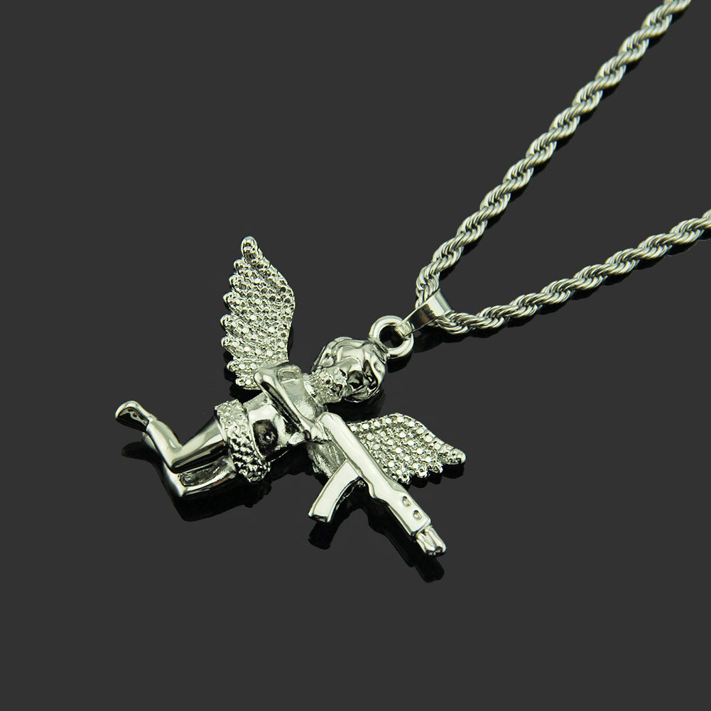Revenge Angel Cupid Pendant Necklace