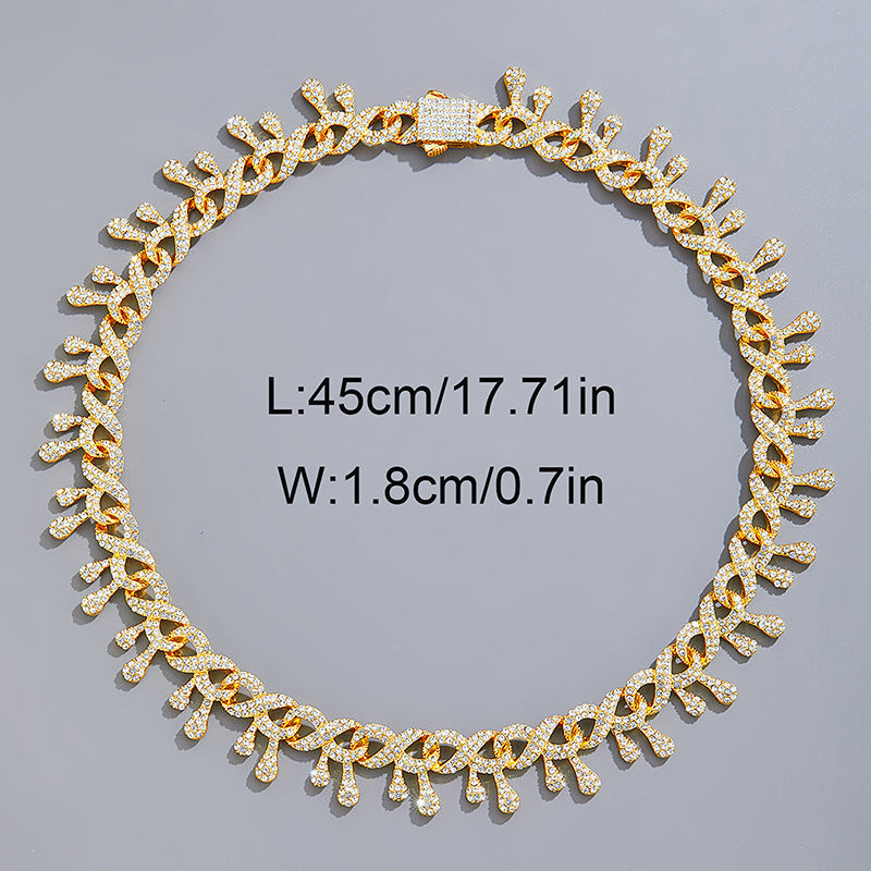 Rhinestone Water Drop Diamond Plain Bracelet