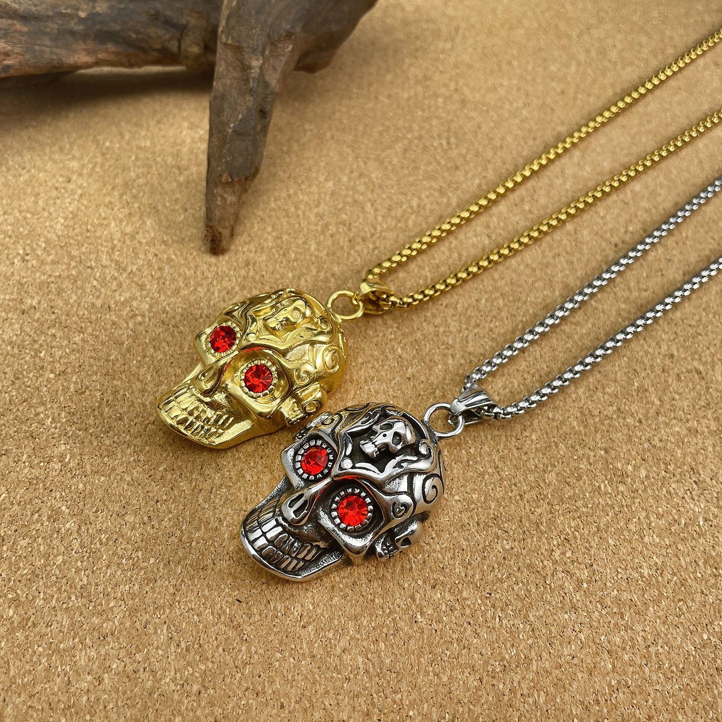 Demon Skull Pendant Necklace