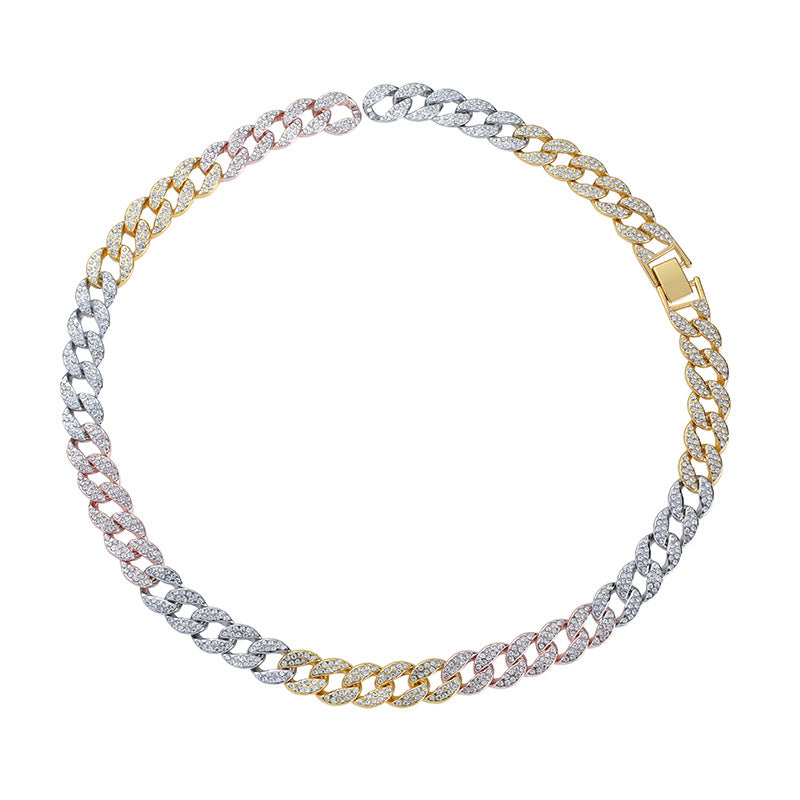 Colorful Metal Cuban Chain Bracelet