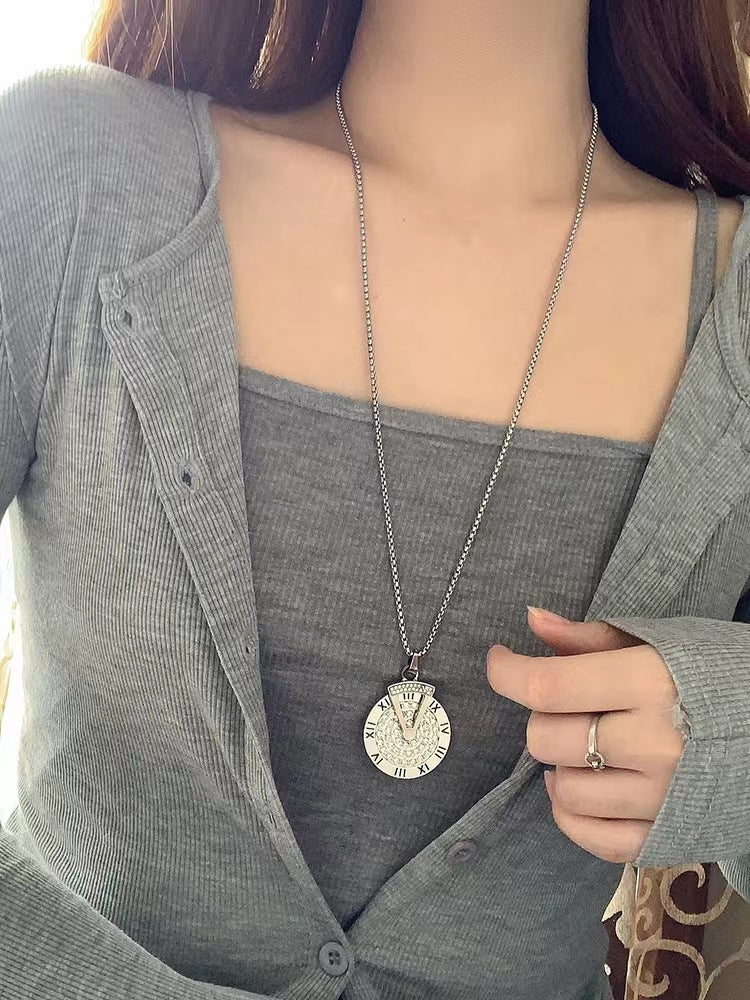 Versatile Pocket Watch Shaped Sweater Chain
