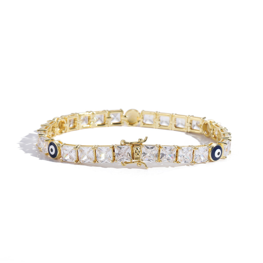 Silver Tennis Bracelet men's vermiculite bracelet 7in