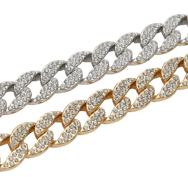 Colorful Metal Cuban Chain Bracelet