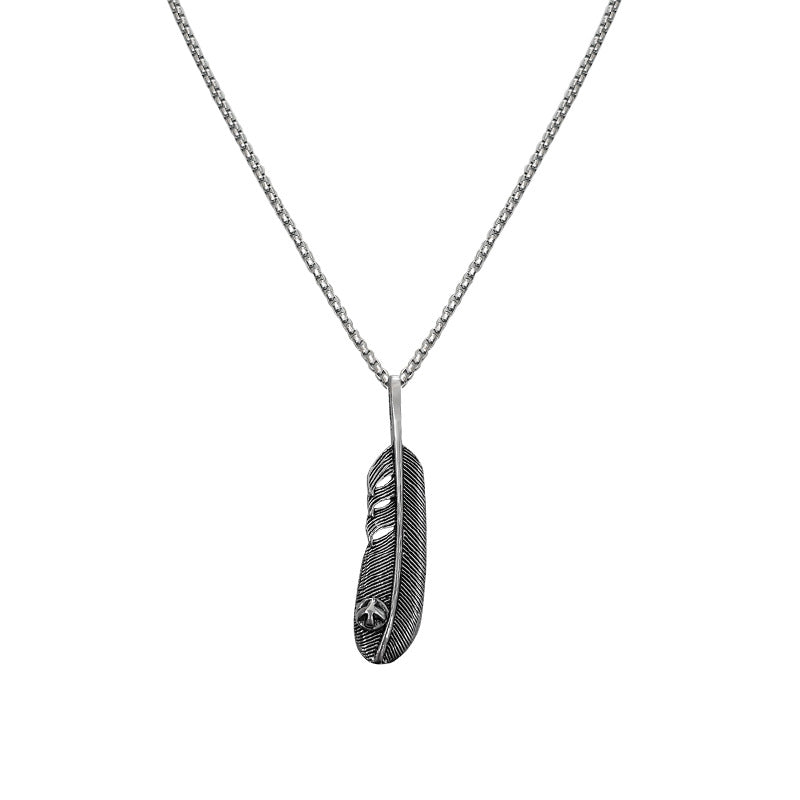 Feather Pendant Necklace