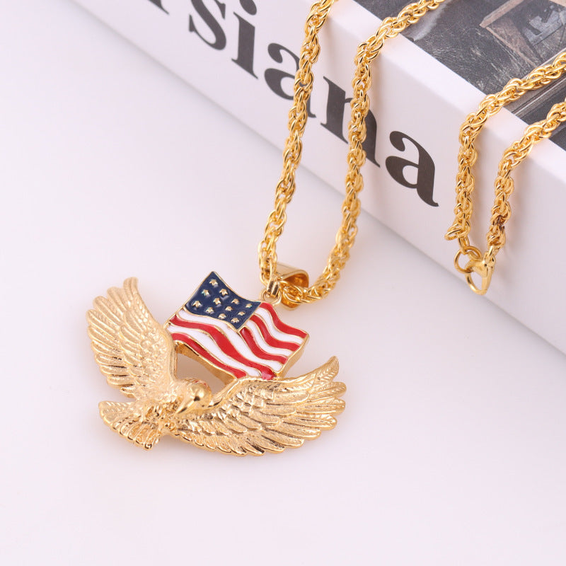 American Eagle Animal Pendant Necklace