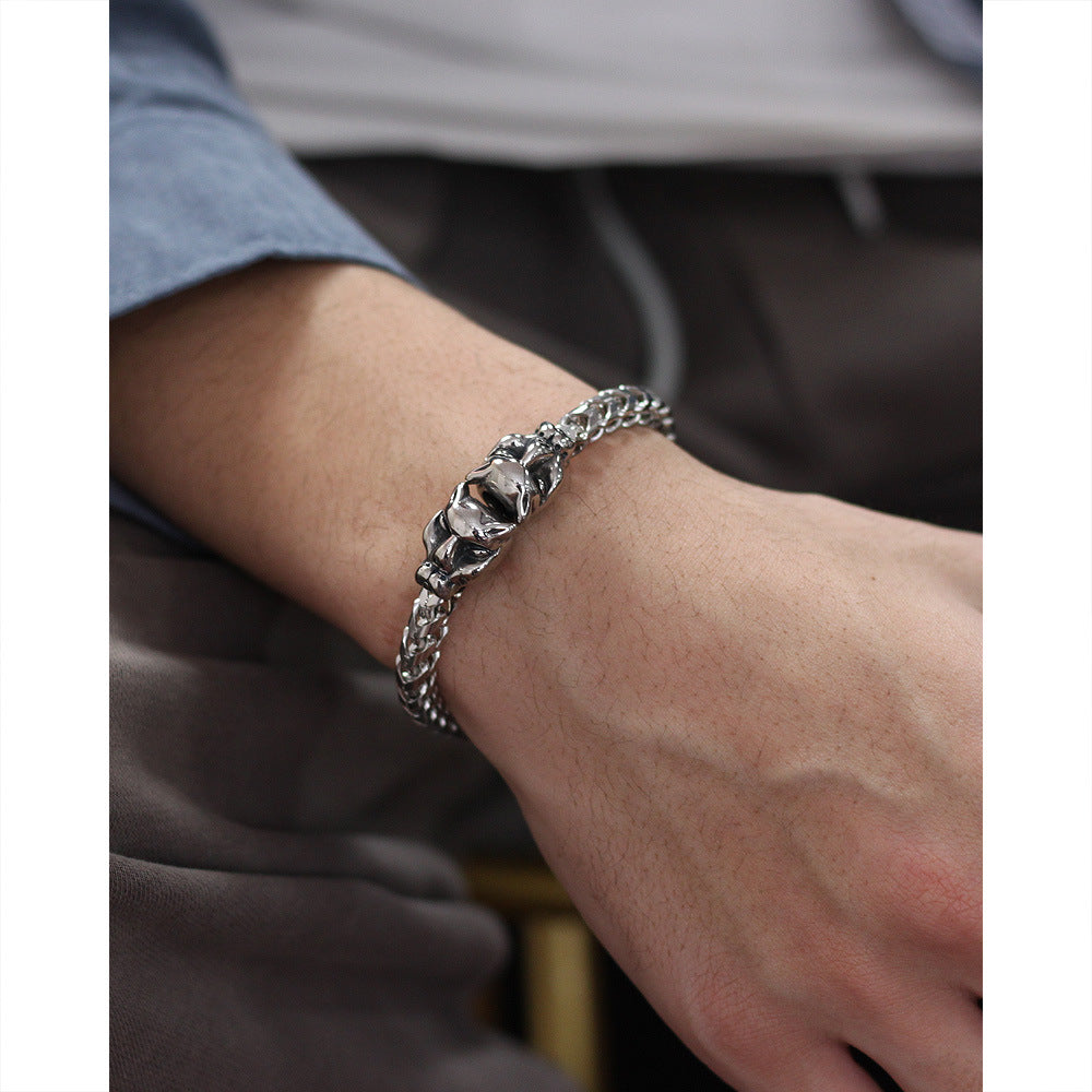 Double Tiger Head Cuban Bracelet