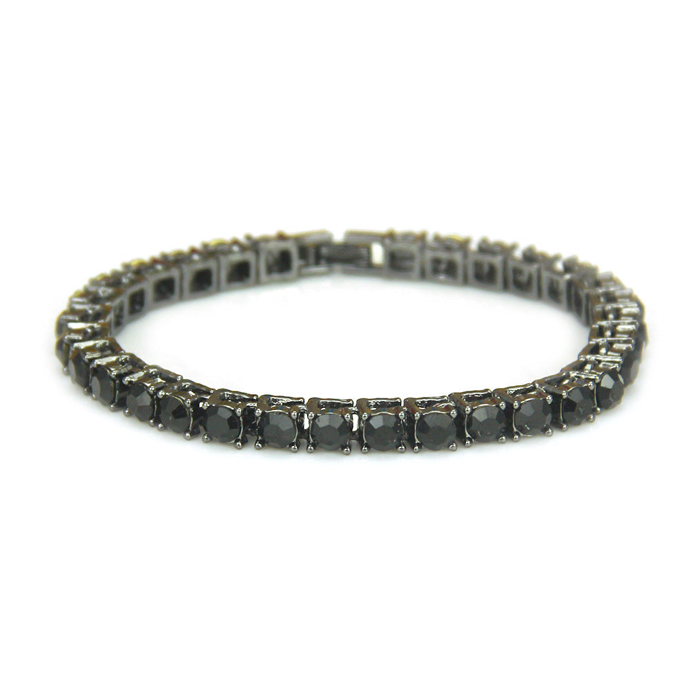 Single Row Drill Drilling Tennis Bracelet 8in