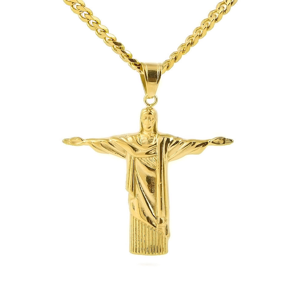 Suffering Lord Jesus Pendant Necklace