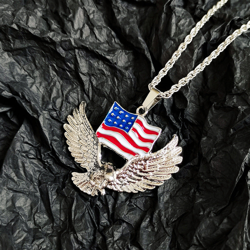American Eagle Animal Pendant Necklace