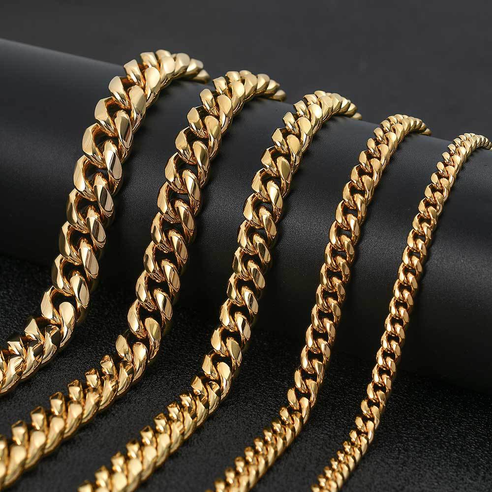 10mm Double Sided Diamond Buckle Cuban Chain