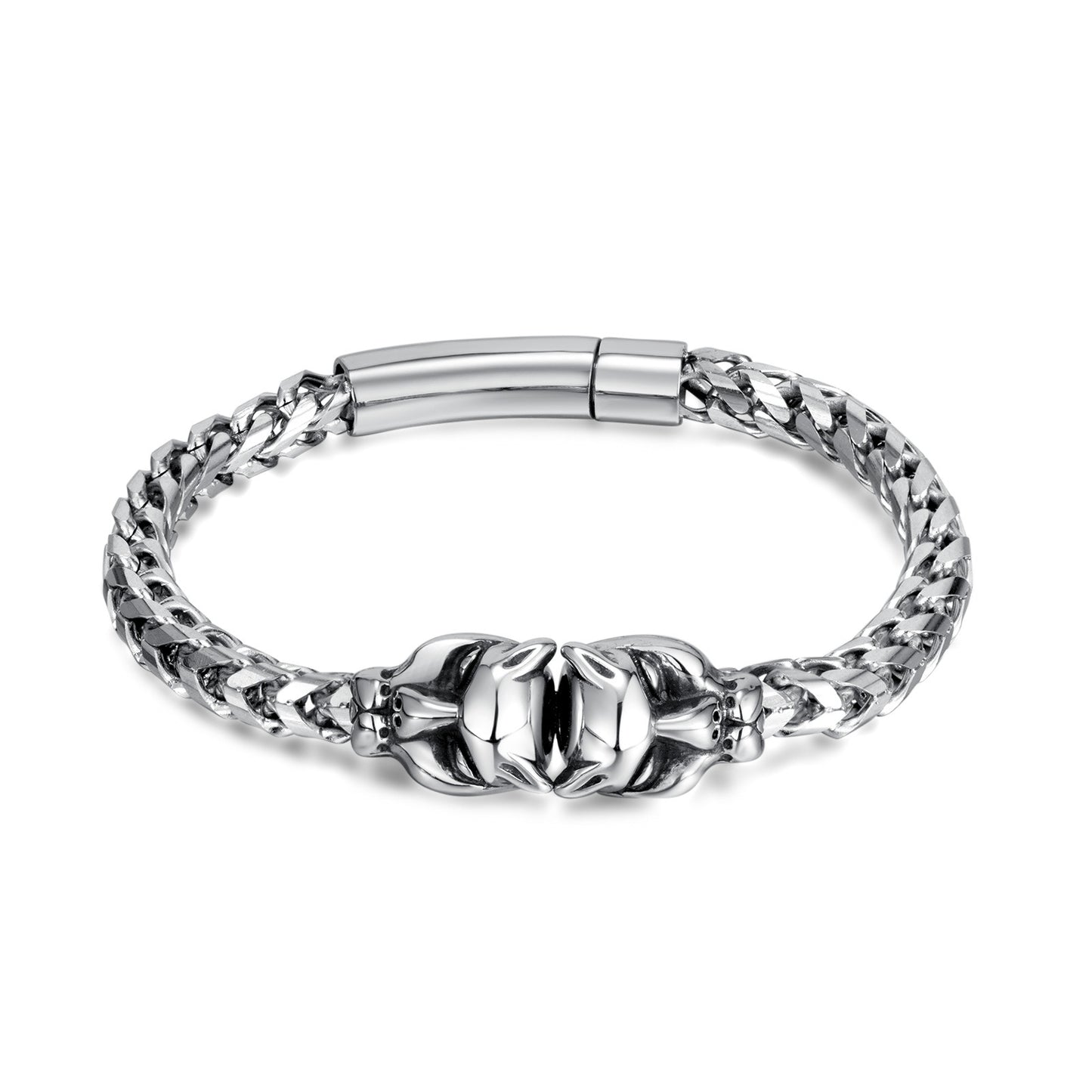 Double Tiger Head Cuban Bracelet