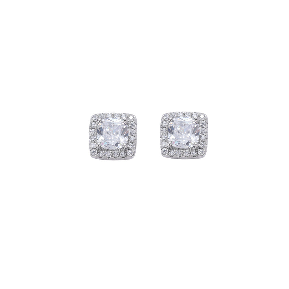 Copper Inlaid Vermiculite Men's Stud Earrings