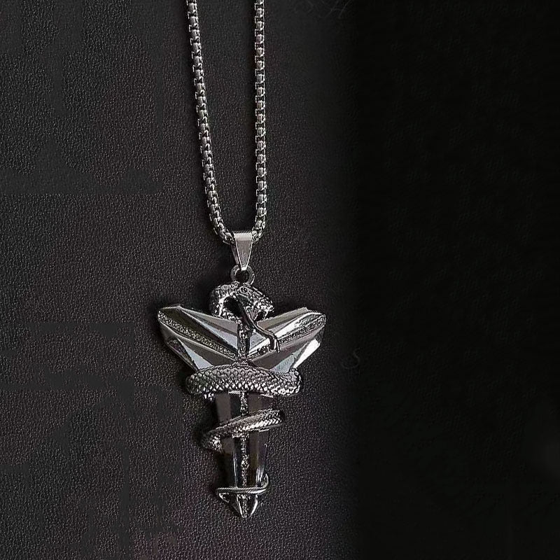 Hamba Poison Snake Pendant Sweater Chain
