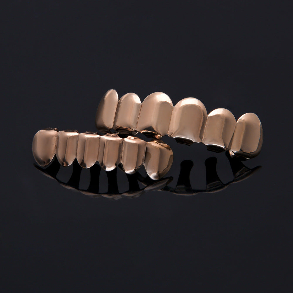 Glip-plated Gold Teeth Braces