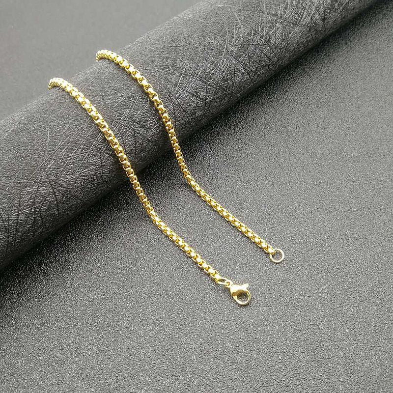 Titanium Steel Gold-Plated Crosses Jesus Pendant Necklace