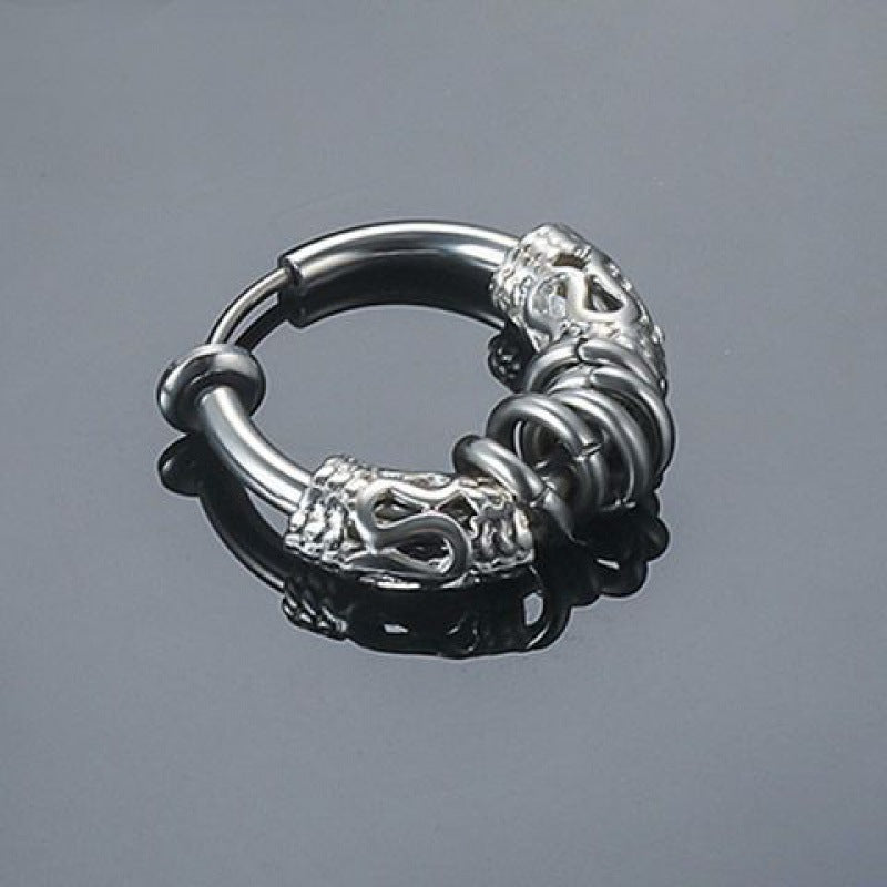 Retro Ear Circle Stud Earrings