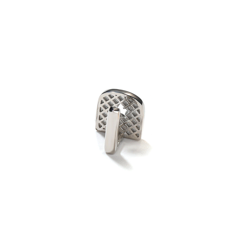 Single Hip-Hop Gold Brace Inlaid Diamond