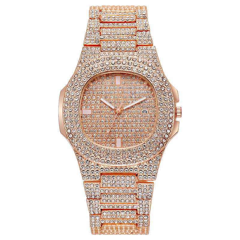 Full Diamond Steel Belt Quartz Watches