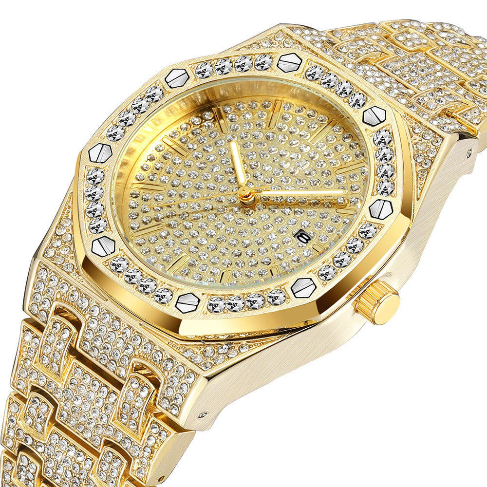 Inlaid Full Diamond Quartz Watches